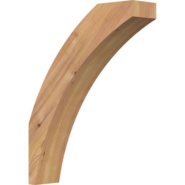 Ekena Millwork 3 1/2"W x 14"D x 18"H Thorton Smooth Knee Brace, Western Red Cedar BRC04X14X18THR00SWR - main
